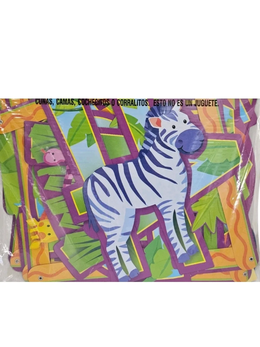 Amscan Jungle Animal Jumbo Letter Banner Age Tablecloth Centerpiece Party Lot